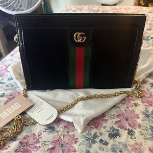 Gucci ophidia chain shoulder bag suede small.